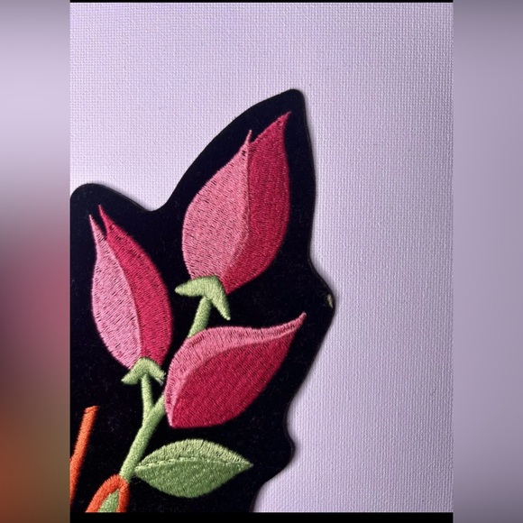 Authentic Vintage Harley-Davidson LG Rose Bud pink Lady Harley Emblem / Patches - Picture 2 of 3